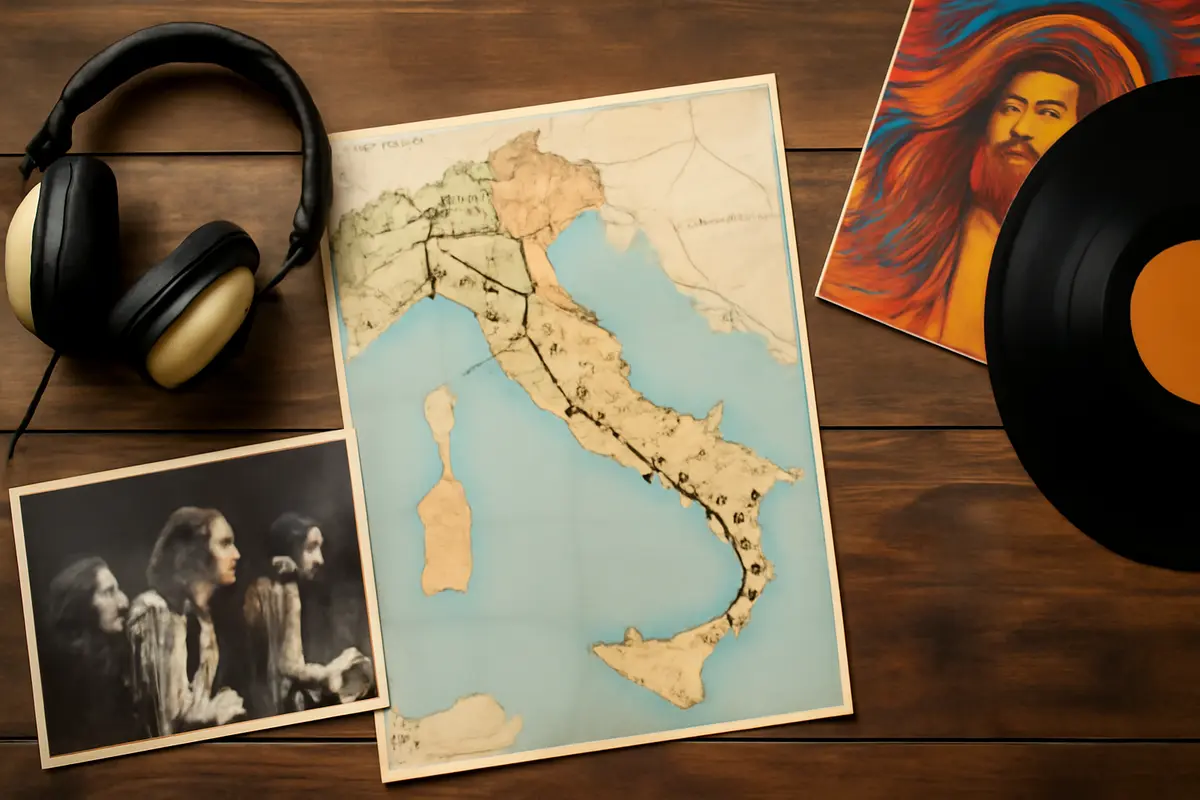Tour delle band progressive italiane nei ’70: la mappa delle tappe leggendarie da ricordare